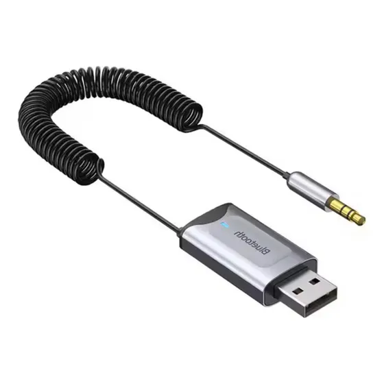 Receptor Audio Bluetooth 5.3 Usb A Aux 3.5mm P / Auto
