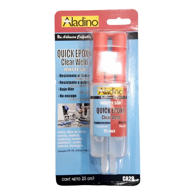 Pegamento Resina Epoxy Transparente Aladino 25cm3