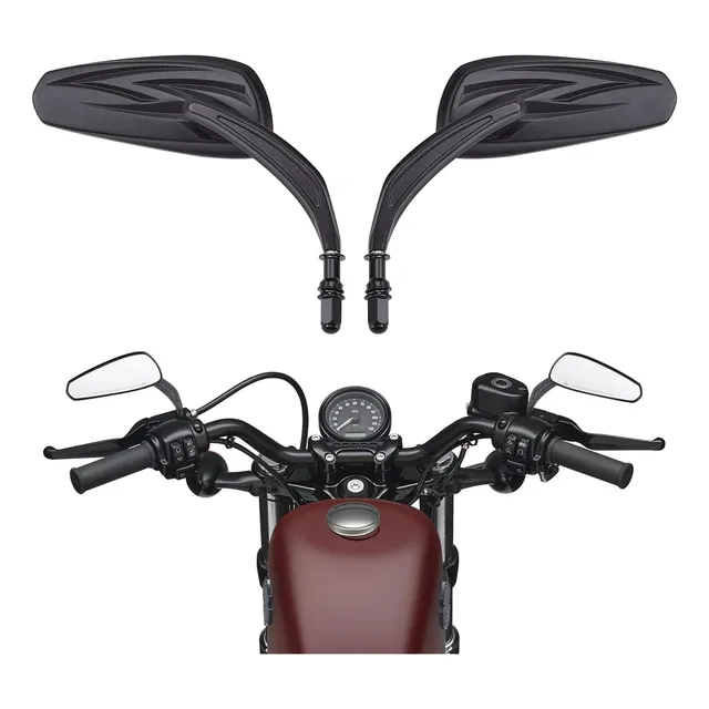 Espejos Retrovisores Para Harley-davidson Dyna Softail 