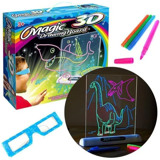 Tablero Mágico Dibujo Didáctico Infantil 3d