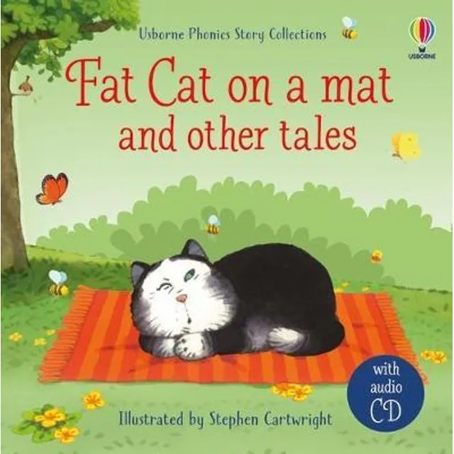 Fat Cat On A Mat And Other Tales W/cd- Usborne Phonics *new 