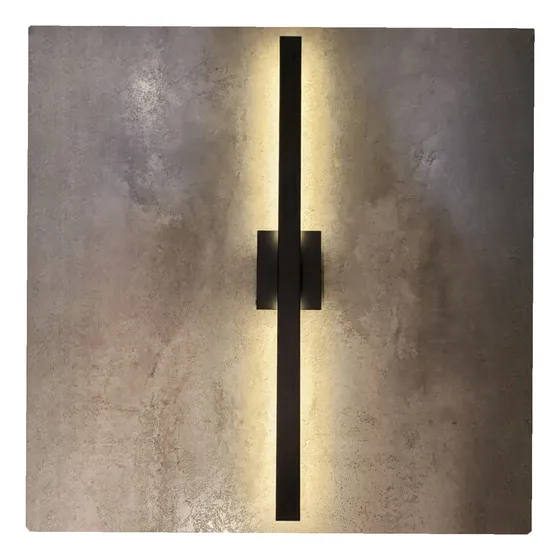 Aplique De Luz Led Indirecta Fabricado En Aluminio Negro