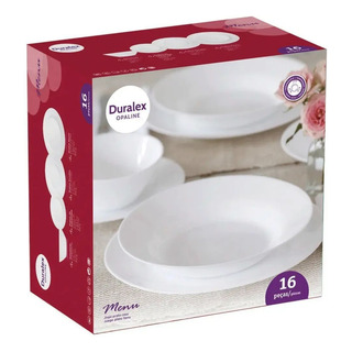 Aparelho De Jantar Menu Nadir Opaline 16 Peças Aparelho De Jantar Menu Nadir Opaline 16 Peças