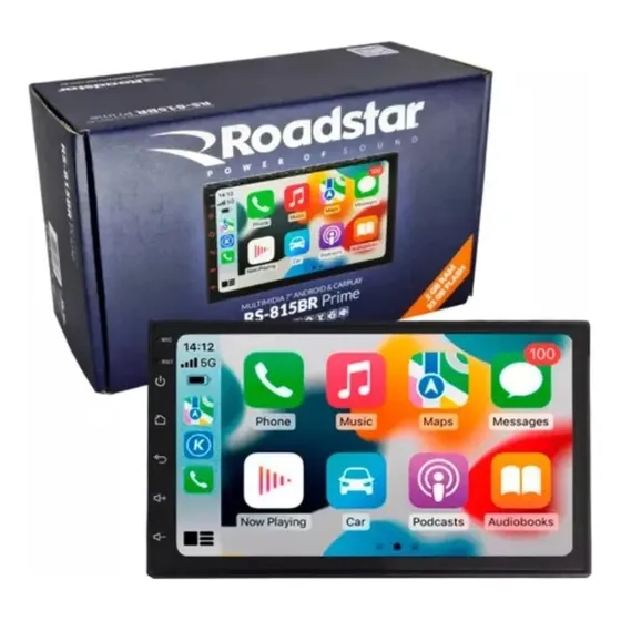 Multimídia 7 Android Carplay Rs815br Prime Roadstar Gps + Nf