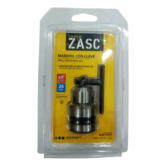 Mandril Con Llave 3/8in Zacs Mayor Y Detal