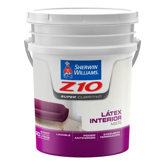Z10 Pintura Latex Interior Mate X 20lts Sherwin Serrentino