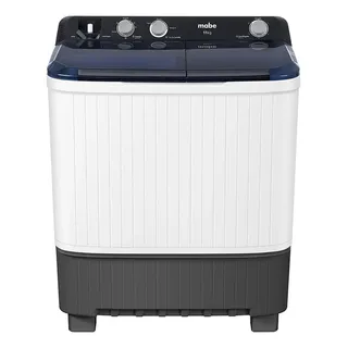 Lavadora Semiautomática Propela Capacidad 11 Kg Color Blanca Mabe LMD1123HBAB0 Perilla para Drenar Filtro Atrapa Pelusas Freno de Seguridad 6 Niveles de Agua