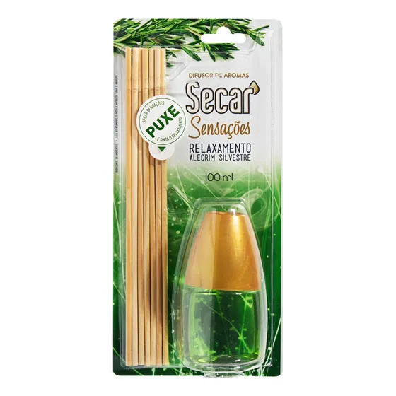 Difusor de Ambiente Alecrim Silvestre Secar Sensações Blister 100ml