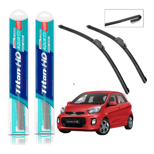 Par Plumillas Titan Hd  Aqua Compatibles Kia Picanto Ion 