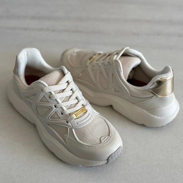 Tênis Vizzano Feminino Off White Leve 1440.107 Academia Tênis Vizzano Feminino Off White Leve 1440.107 Academia