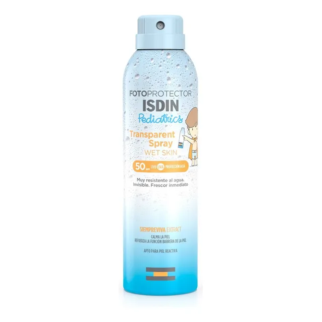 Fotoprotector Isdin Transparent Spray Wet Skyn Ped 250 Ml