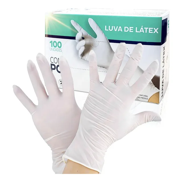 Luva Látex Procedimento Descartável Pp P M G - Caixa C/ 1000