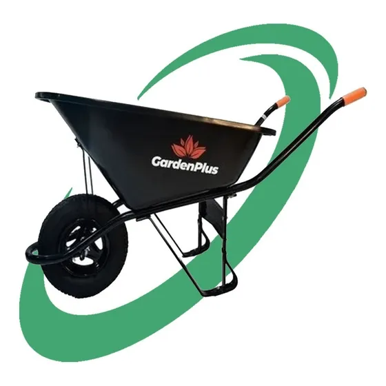 Carretilla Gigante Reforzada Plástica 300kg 120lts Neumática
