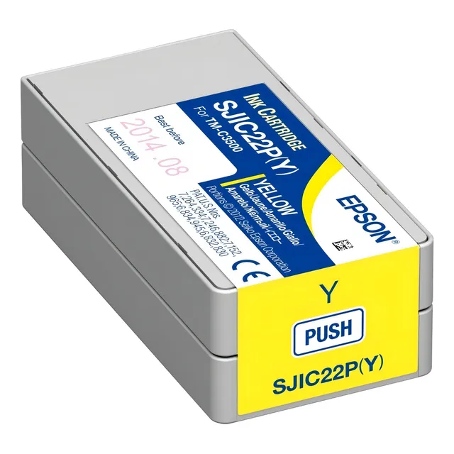 Cartucho Epson Colorworks TM C33S020583 código SJIC22P color Amarillo