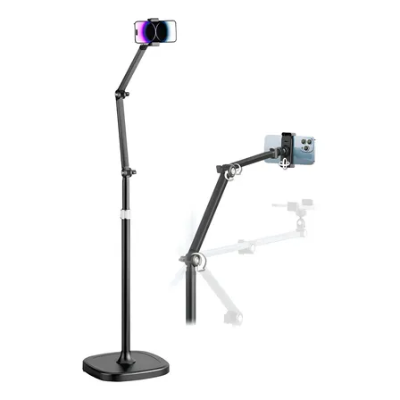 Tripé De Celular Profissional Universal Preto Articulado 360