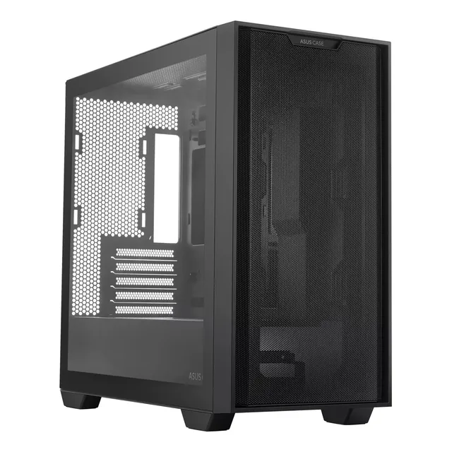 Gabinete Asus A21 Case Micro Atx Cristal Templado Negro