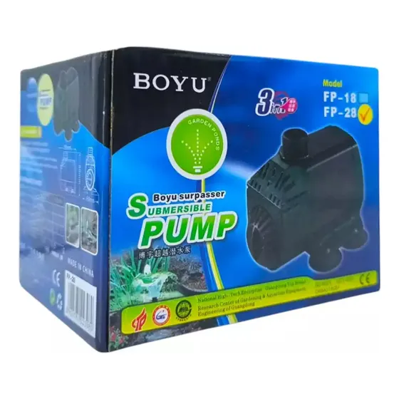 Boyu Fp-28 Bomba Sumergible Agua Fuente Acuarios 1mt 950l/h