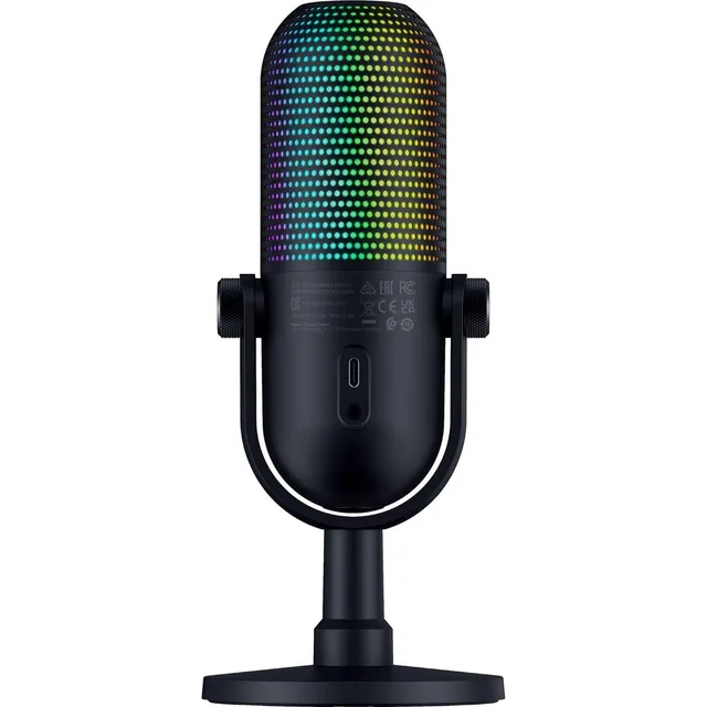 RAZER SEIREN V3 CHROMA MICRÓFONO USB RGB SUPERCARDIOIDE COLOR NEGRO