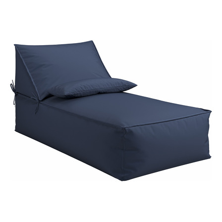 Chaise Premium Com Encosto Móvel Outdoor Azul Marinho Taípe Chaise Premium Com Encosto Móvel Outdoor Azul Marinho Taípe