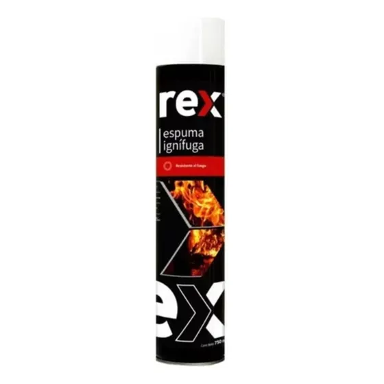 Espuma Expansiva Ignifuga 750ml Rex Resistente Al Fuego