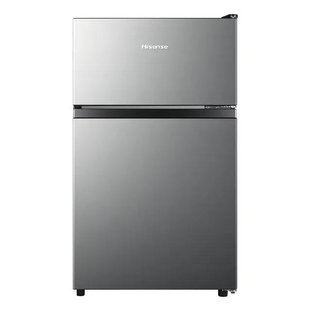 Refrigerador con freezer frigobar Hisense Frigobar RT31D6AGX1 color gris con capacidad de 87L 127V