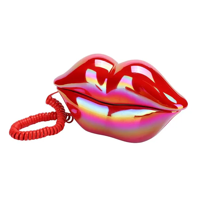 Teléfono Con Forma De Labios De Boca Roja, Estilo Europeo