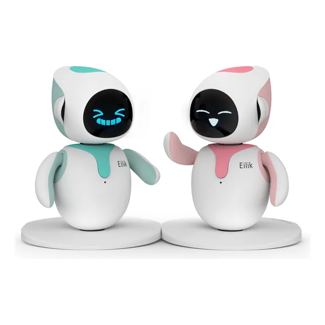Eilik Robot Con Inteligencia Artificial Paq Duo Azul Y Rosa