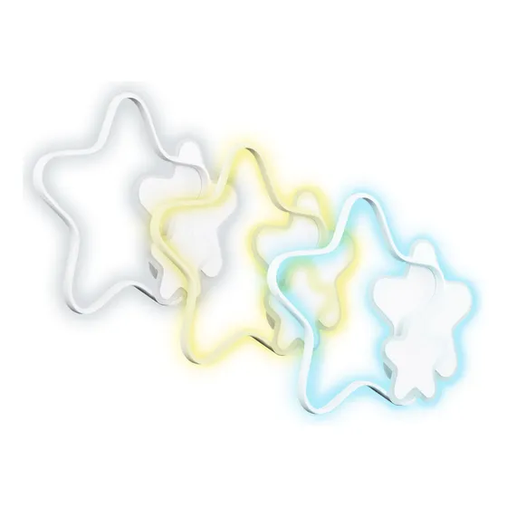 Lampara De Pared Para Bebes Nube Estrella Con Control Remoto