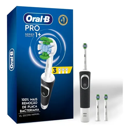 Escova de Dente Elétrica Oral-B PRO 1+ Vitality, 1 unidade, 3 Refis OralB 4.9
