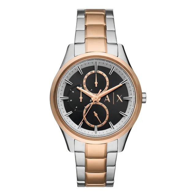 Reloj Hombre Armani Exchange Dante Ax1882 De Acero Oro Rosa