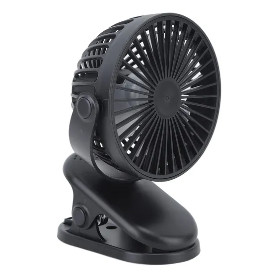 Mini Ventilador Usb Con Agarre Recargable Hélice 10cm 