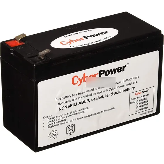 Cyberpower Bateria De Reemplazo De 12v/8ah Rb1280