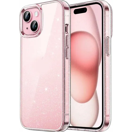 Capa Capinha Para iPhone 15 15 Pro Max Glitter Brilho Rígida