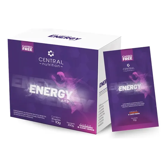 Energy® ATP 10g 30 Sachês Central Nutrition Sabor Tangerina