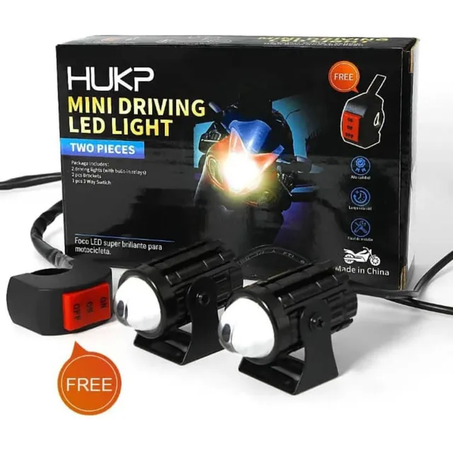 Faros Led Proyector Lupa Dual Vehículo Moto