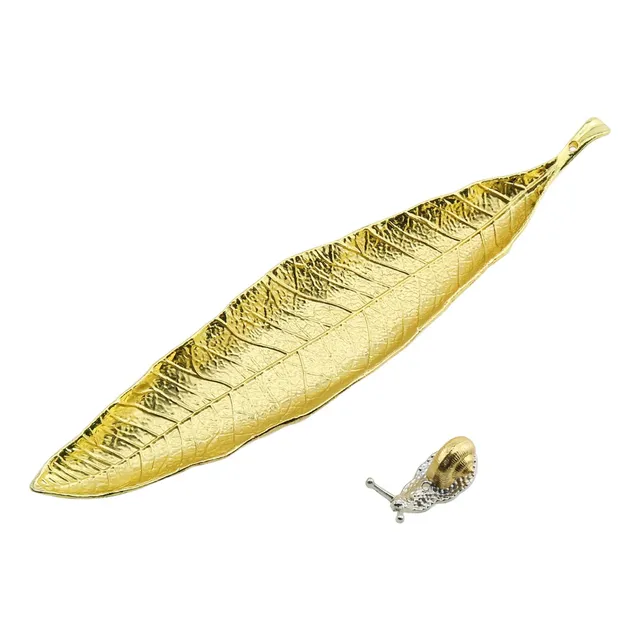 Heyous Juego Soporte Para Incienso Quemador Hoja Caracol