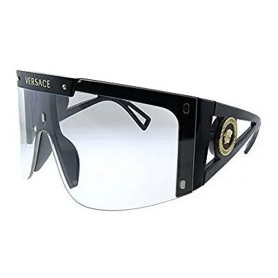 Versace Ve 4393 Gb1/1w Negro Plástico Escudo Gafas De F17yf
