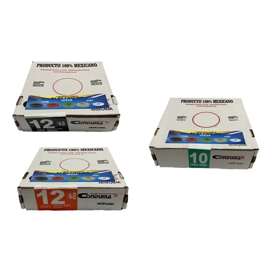 Thw Cal 12 2 Rollos Thw 10 1 Rollo 100% Cobre