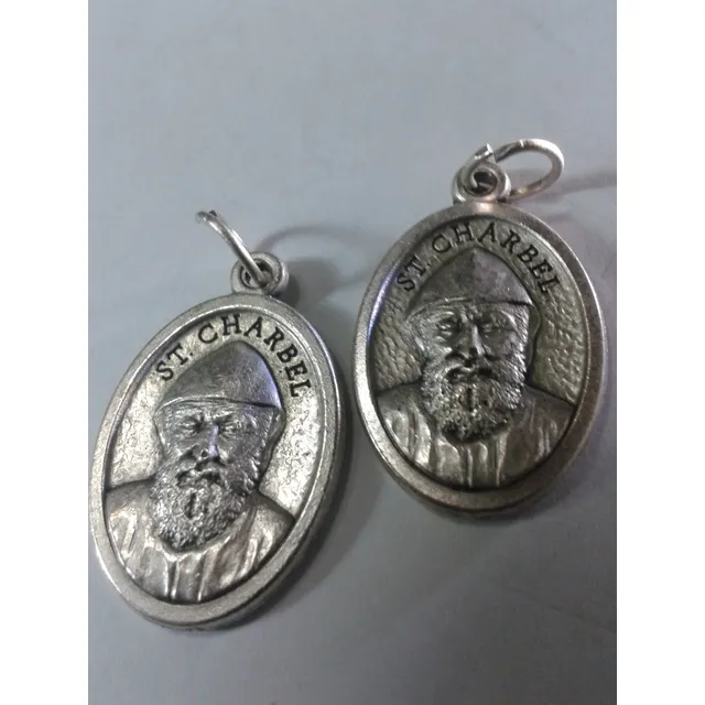 11 Se Vende La Medalla De San Charbel En Alpaca Italiana