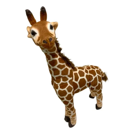 Jirafa Peluche Realista 52cm Gigante Ideal Para Decoración