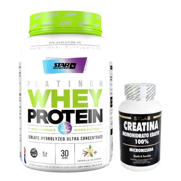 Whey Protein Star Nutrition 2lb + Creatina Sylab 120g