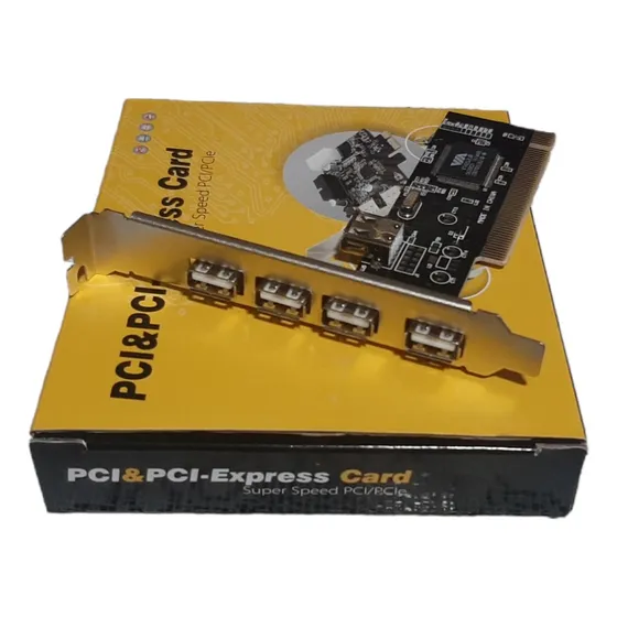 Tarjeta Pci A Usb 2.0 5 Puertos 480mbps Expansion Nueva Caja