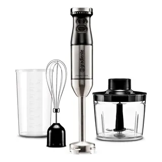 Mixer Gradiente Powder 600 3 Em 1 Aço Inox Turbo 600w Mixer Gradiente Powder 600 3 Em 1 Aço Inox Turbo 600w