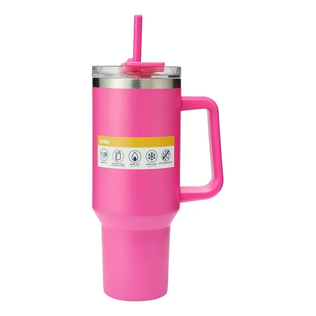 Vaso Termico Jarra Con Asa Y Pitillo 1.2 Litros