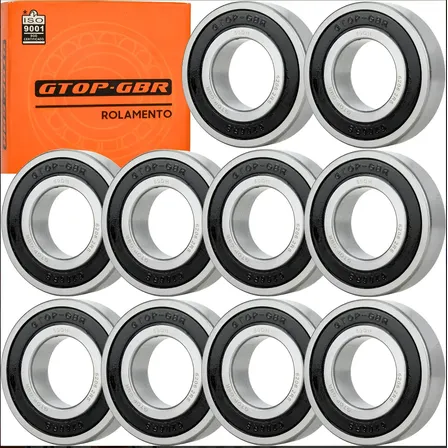 Kit 10 Rolamentos 6206-2rs 62x30x16
