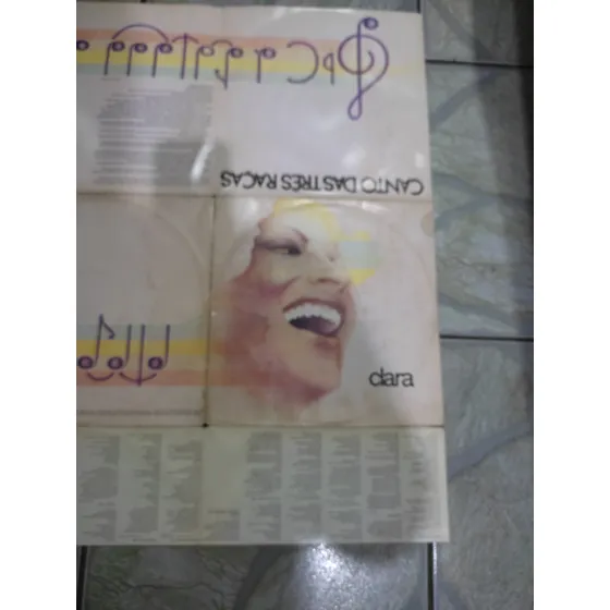 Lp Clara Nunes Canto Da Três Raças 1976 Capa Pôster Ex Vinil