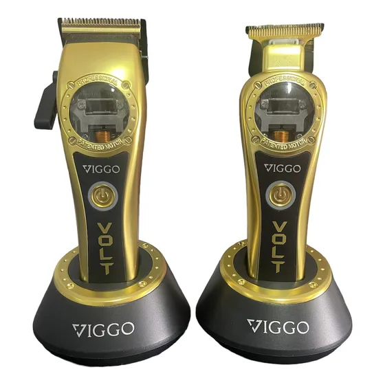 Kit Volt Viggo Maquina Cortar Pelo Clipper + Trimmer   