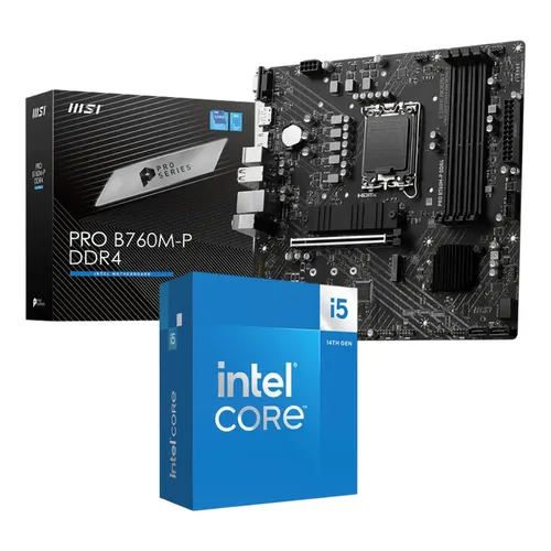 Kit Processador Intel Core i5 12400F + Placa Mãe H610M + 16GB DDR4