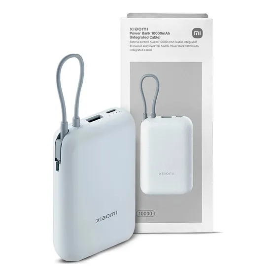 Power Bank Xiaomi 10000 Mah 22.5w Tipo C Con Cable Integrado
