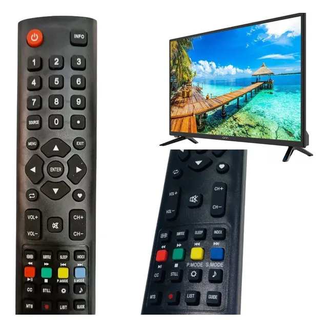 Control Remoto Para Onn Tv Lcd Led Hd (no Es Smart Tv)